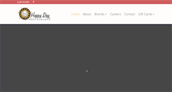 Desktop Screenshot of happydayrestaurants.com